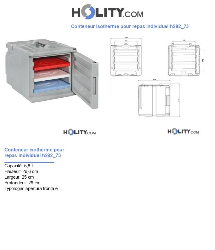Conteneur isotherme pour repas individuel h282_73