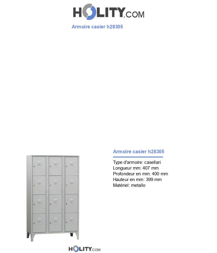 Armoire casier h28305