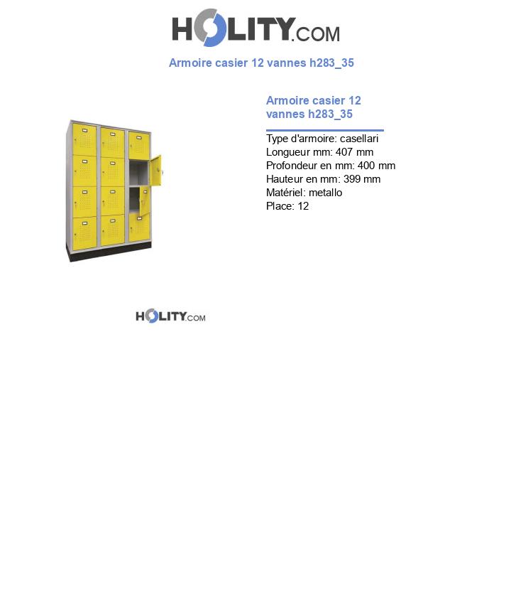 Armoire casier 12 vannes h283_35