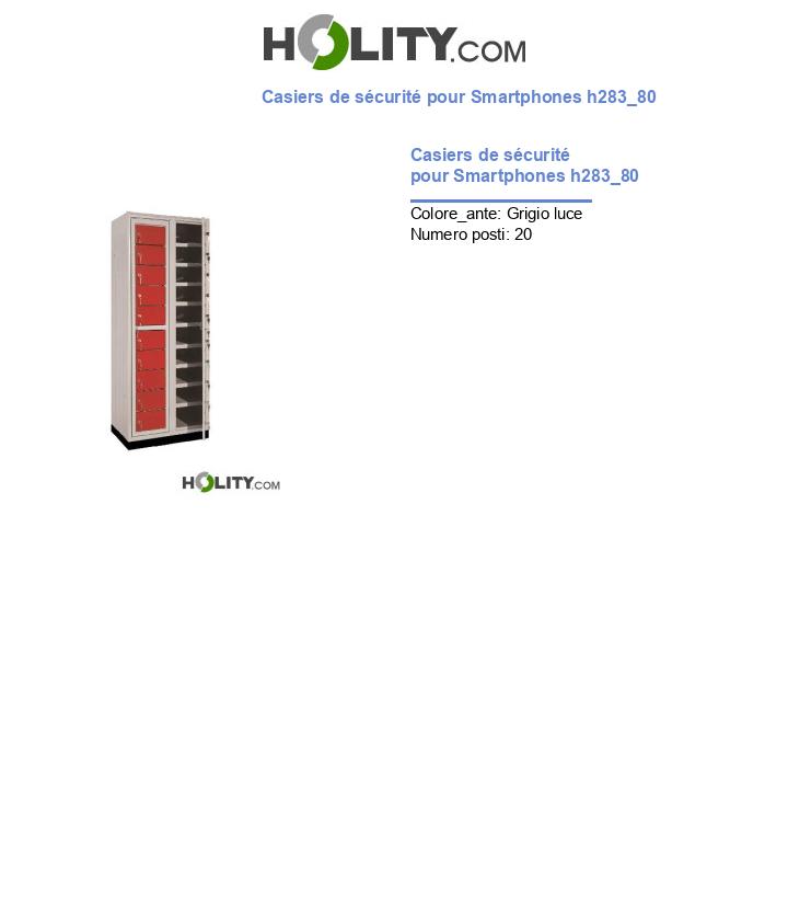 Casiers de sécurité pour Smartphones h283_80