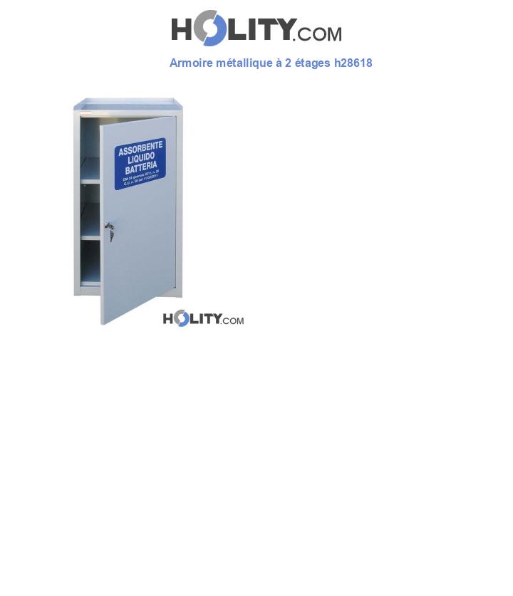 Armoire métallique à 2 étages h28618