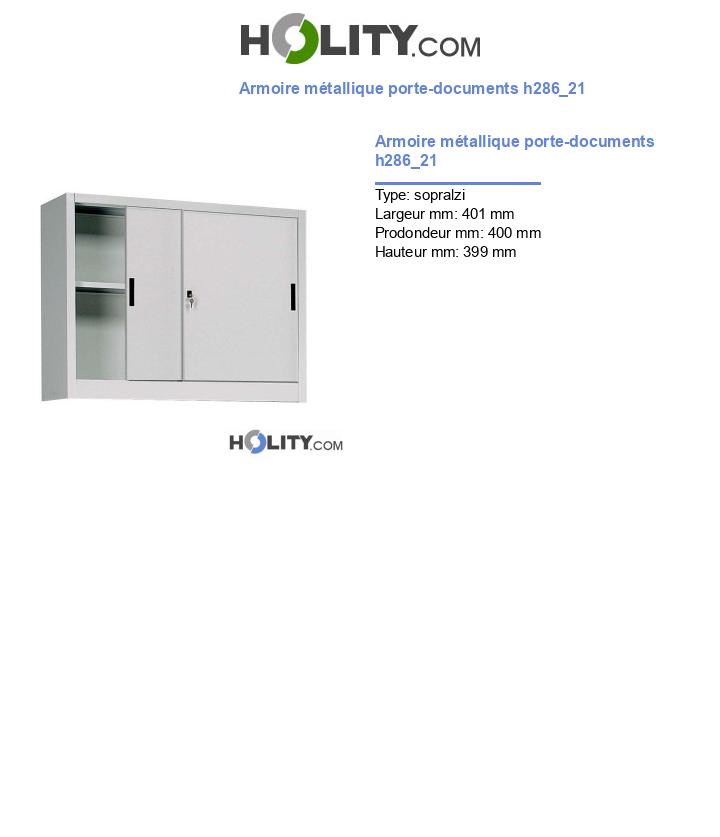 Armoire métallique porte-documents h286_21