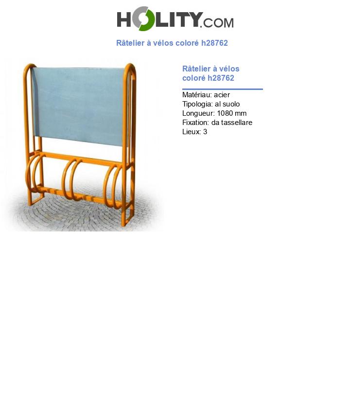 Râtelier à vélos coloré h28762