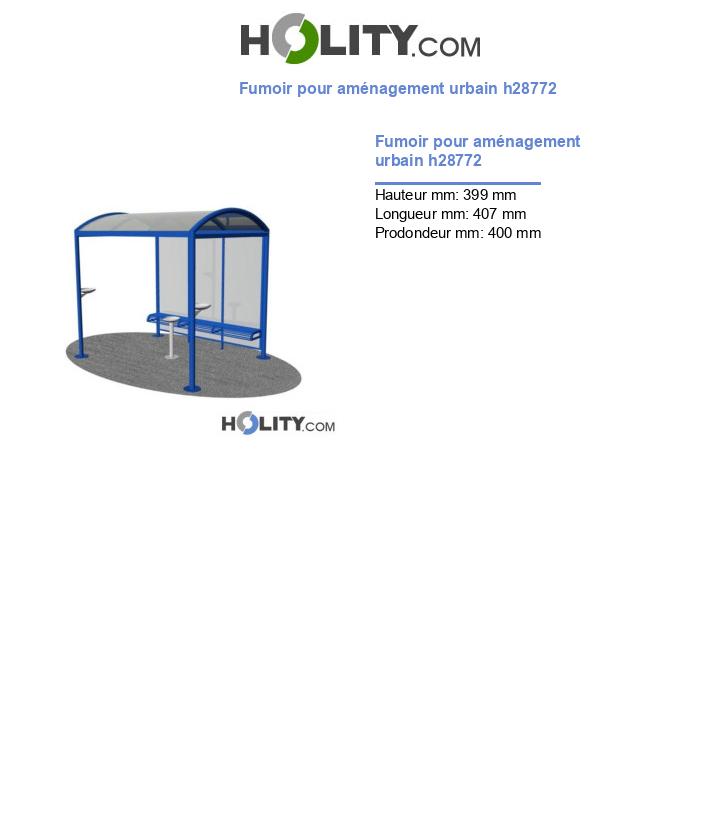 Fumoir pour aménagement urbain h28772