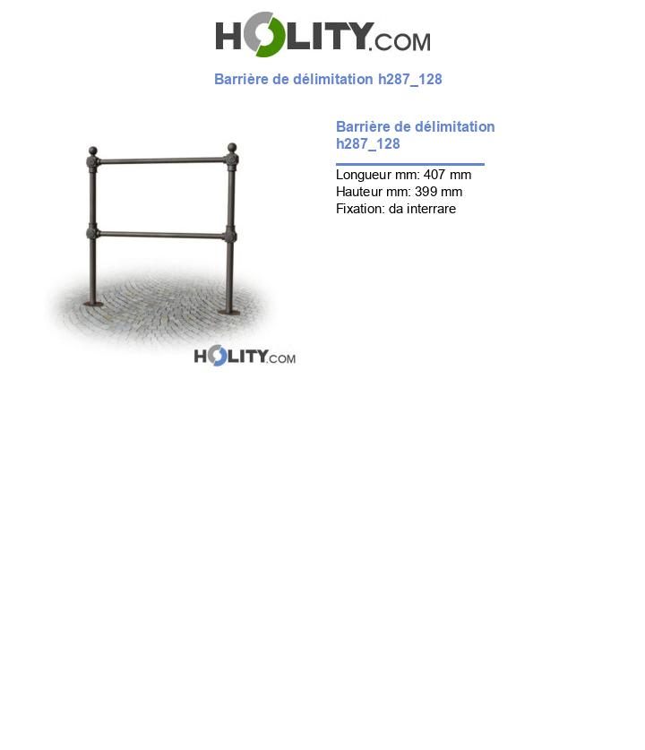 Barrière de délimitation h287_128