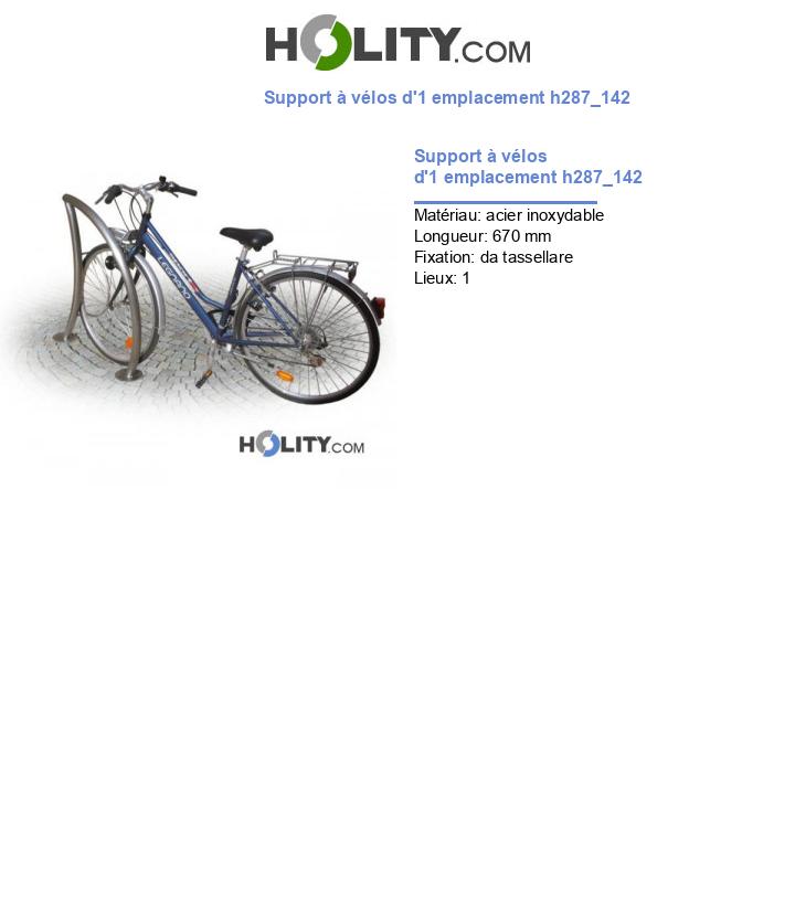 Support à vélos d'1 emplacement h287_142