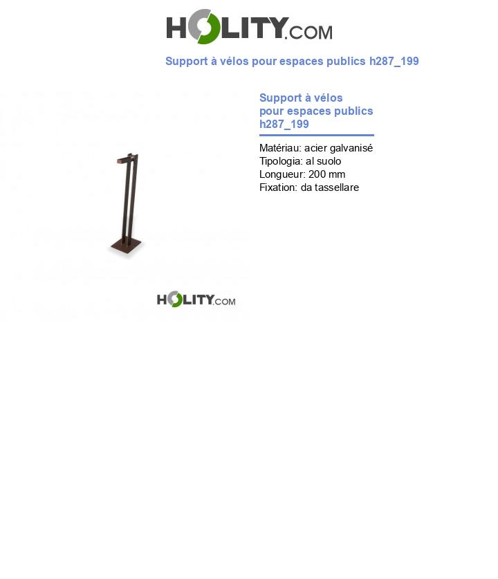 Support à vélos pour espaces publics h287_199