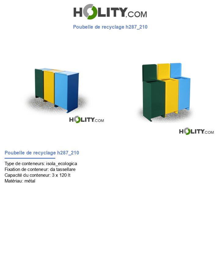 Poubelle de recyclage h287_210