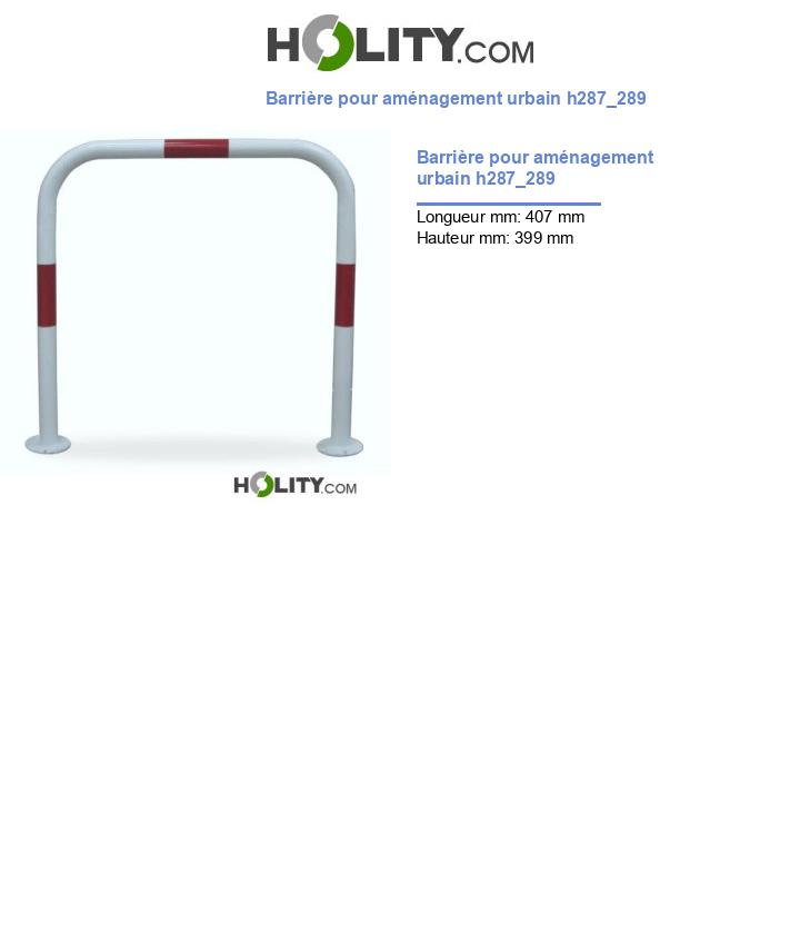 Barrière pour aménagement urbain h287_289