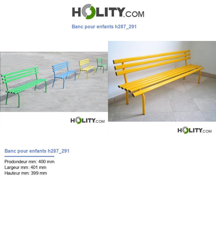 Banc pour enfants h287_291