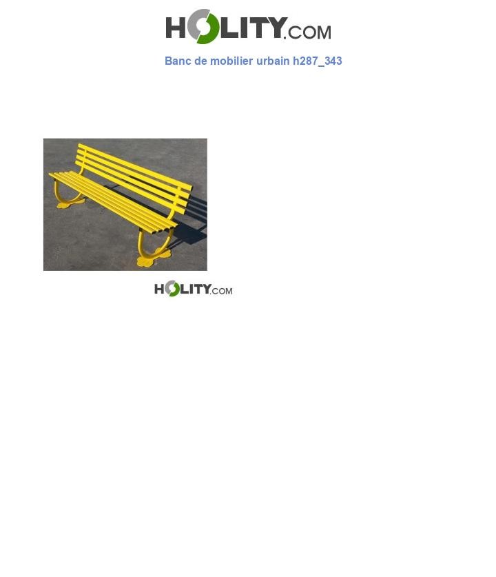 Banc de mobilier urbain h287_343