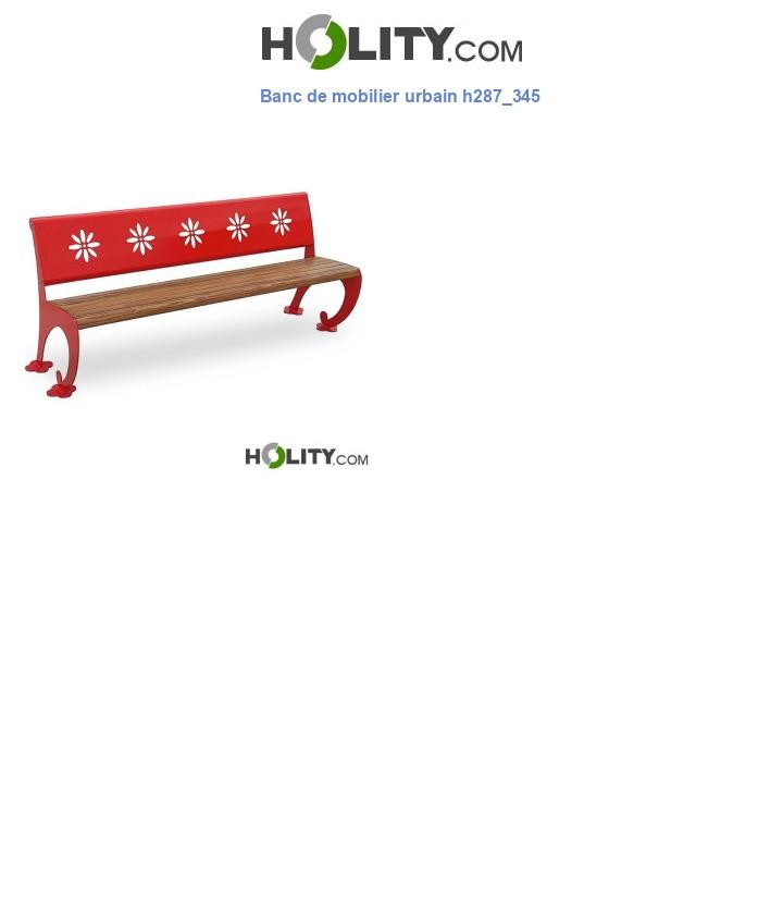 Banc de mobilier urbain h287_345