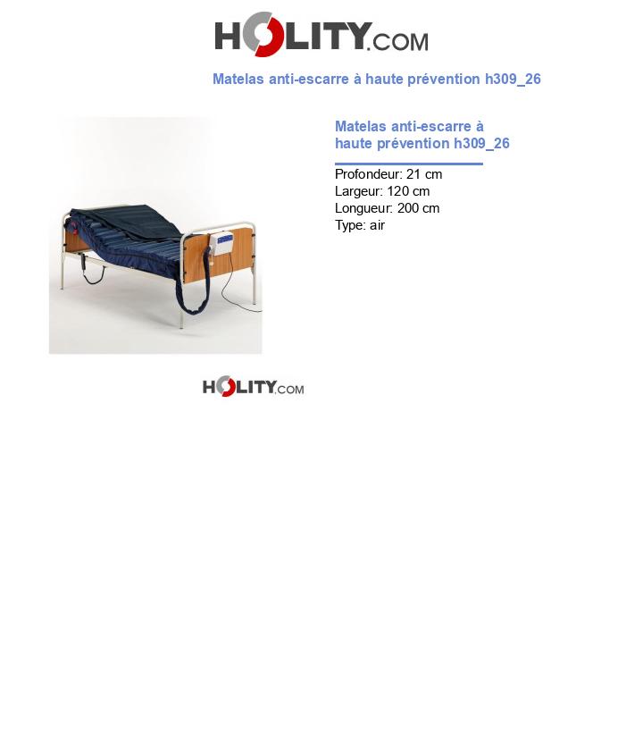 Matelas anti-escarre à haute prévention h309_26