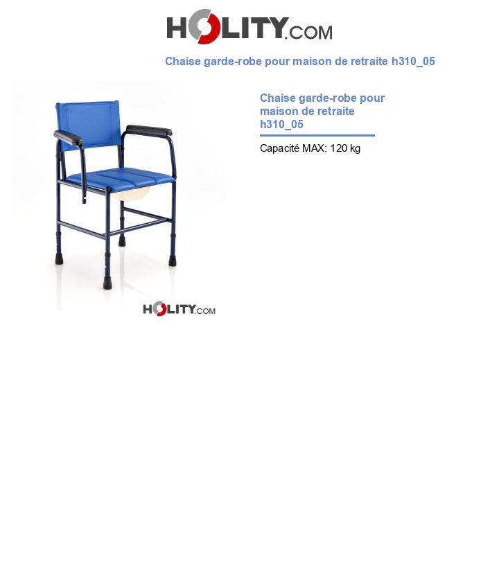 Chaise garde-robe pour maison de retraite h310_05