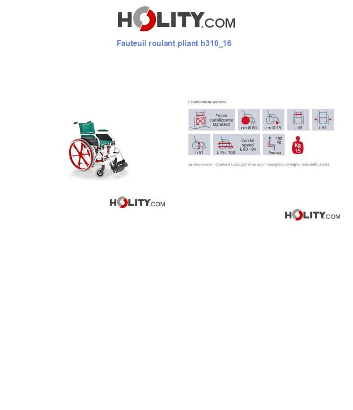Fauteuil roulant pliant h310_16