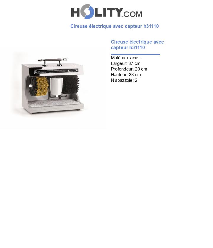 Cireuse électrique avec capteur h31110