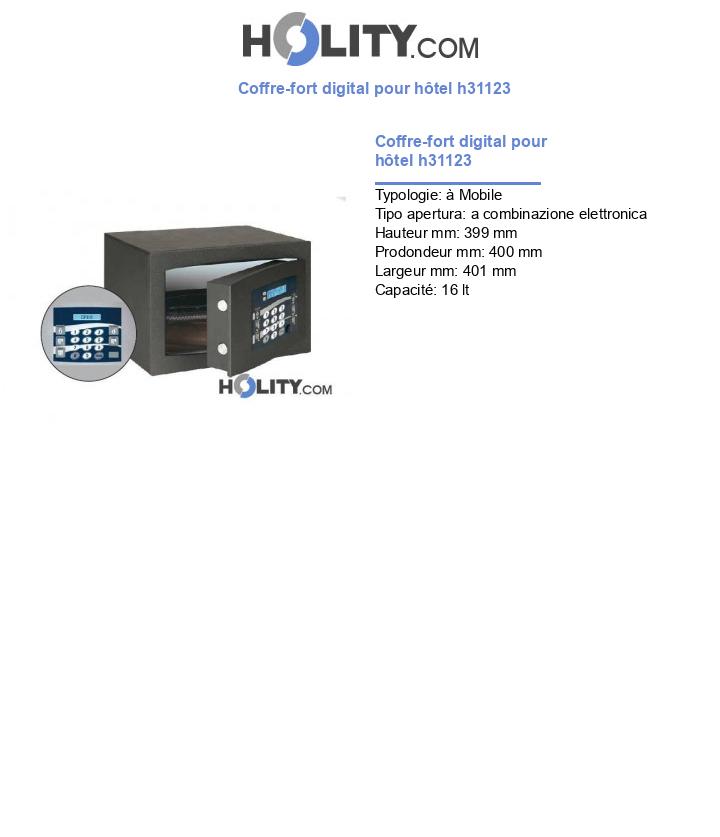 Coffre-fort digital pour hôtel h31123