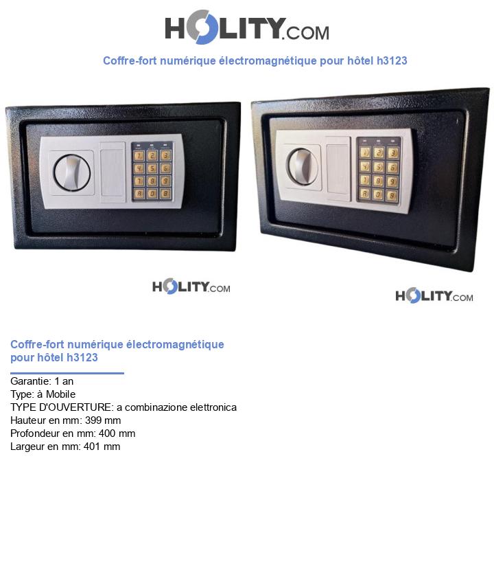 Coffre-fort numérique électromagnétique pour hôtel h3123