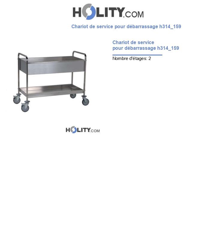 Chariot de service pour débarrassage h314_159