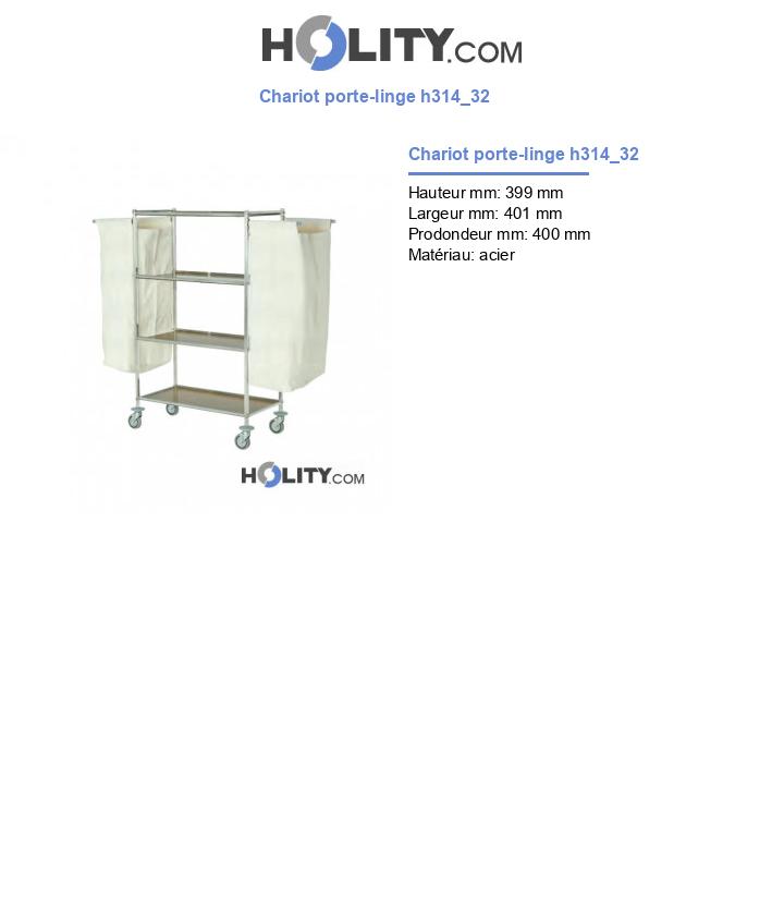 Chariot porte-linge h314_32