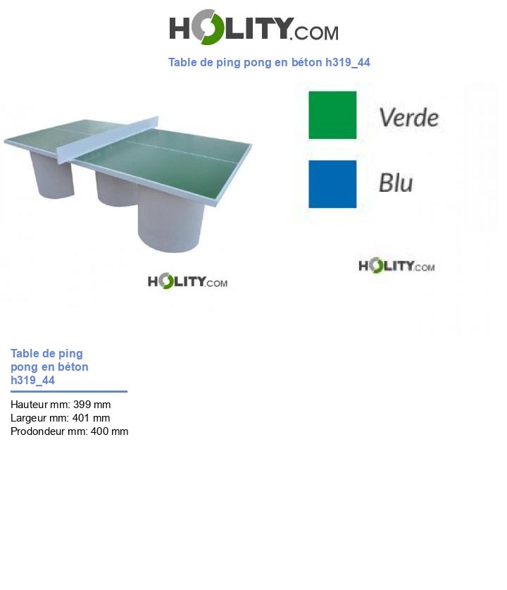 Table de ping pong en béton h319_44