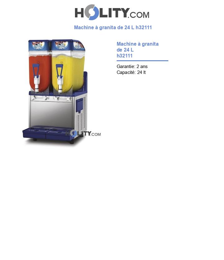 Machine à granita de 24 L h32111