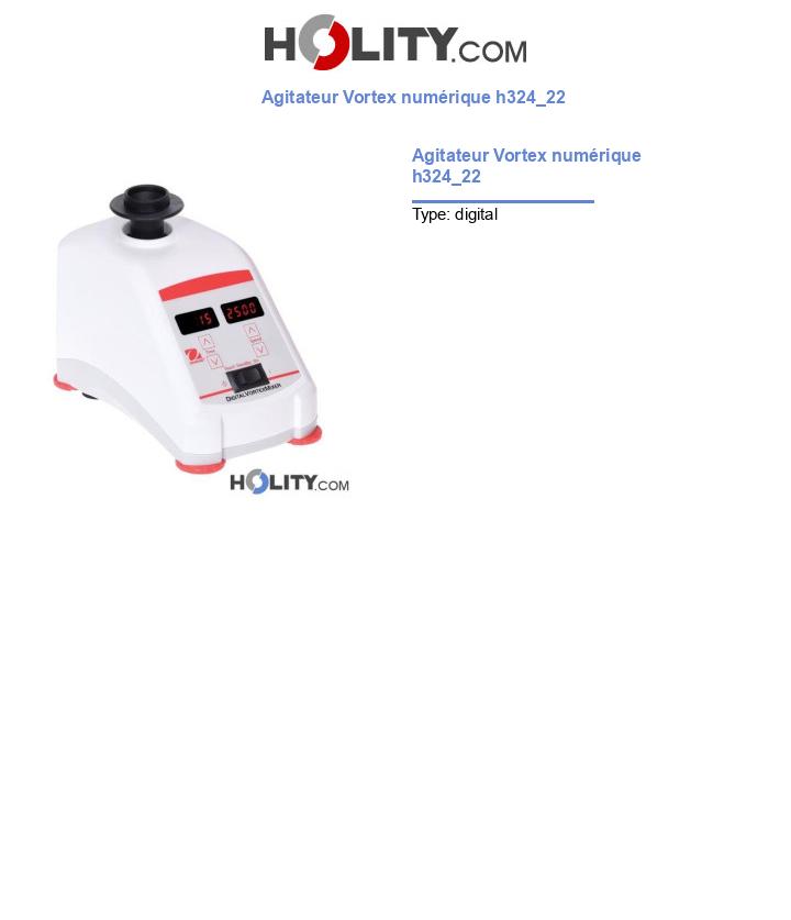 Agitateur Vortex numérique h324_22