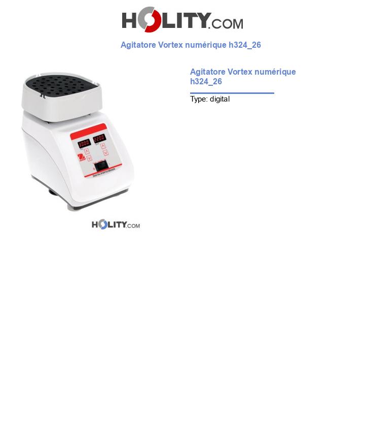 Agitatore Vortex numérique h324_26