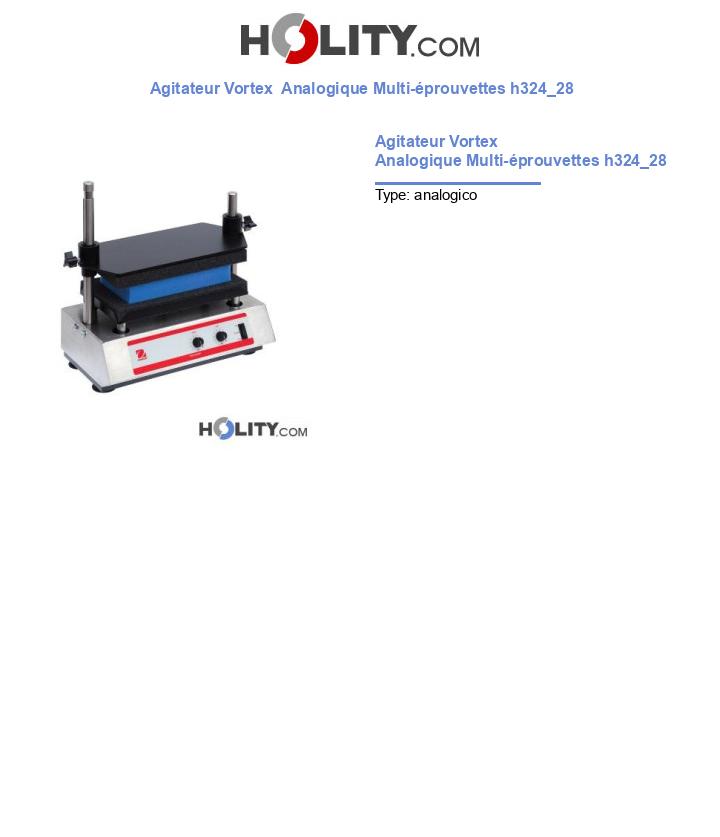 Agitateur Vortex  Analogique Multi-éprouvettes h324_28