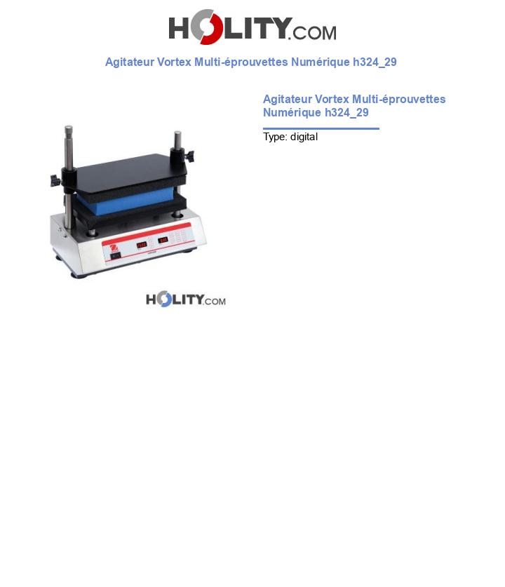 Agitateur Vortex Multi-éprouvettes Numérique h324_29