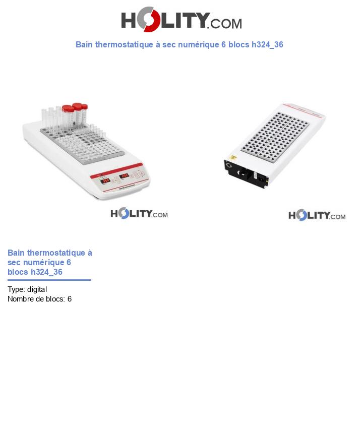 Bain thermostatique à sec numérique 6 blocs h324_36