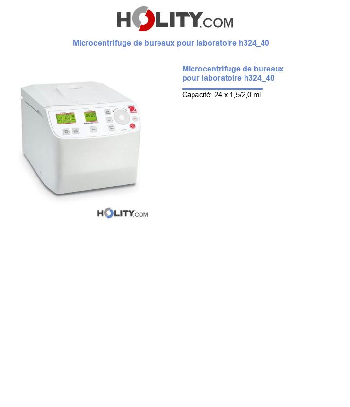 Microcentrifuge de bureaux pour laboratoire h324_40