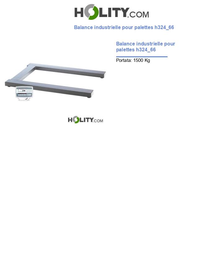 Balance industrielle pour palettes h324_66