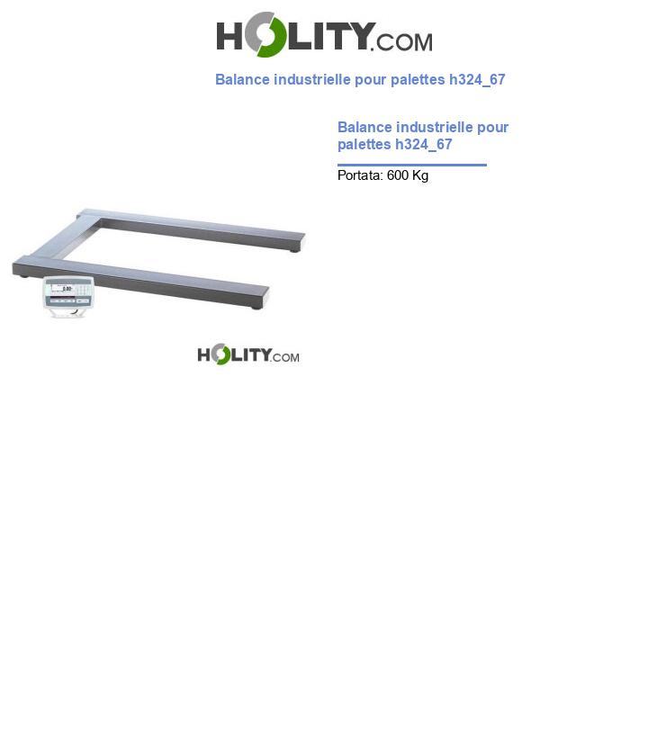 Balance industrielle pour palettes h324_67