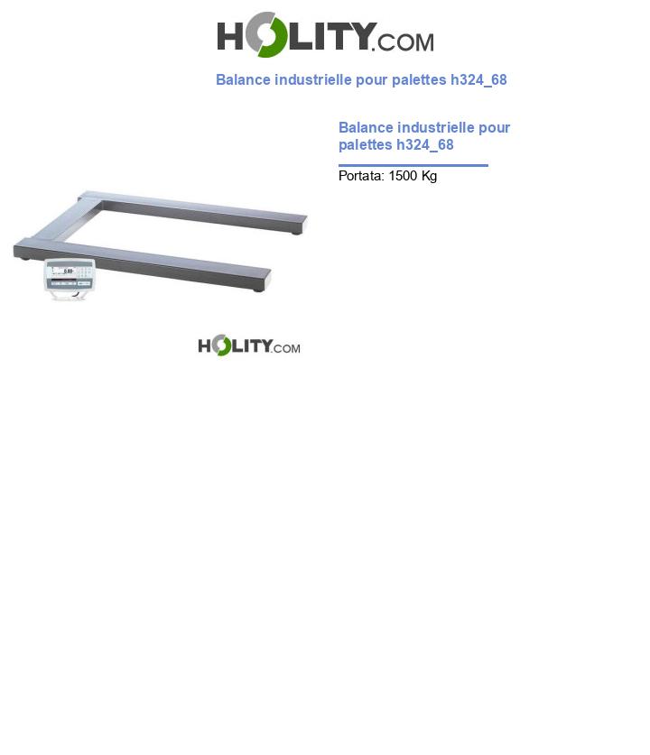 Balance industrielle pour palettes h324_68