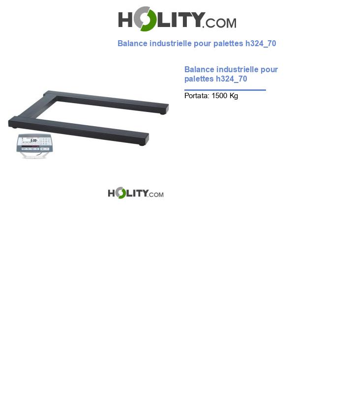Balance industrielle pour palettes h324_70