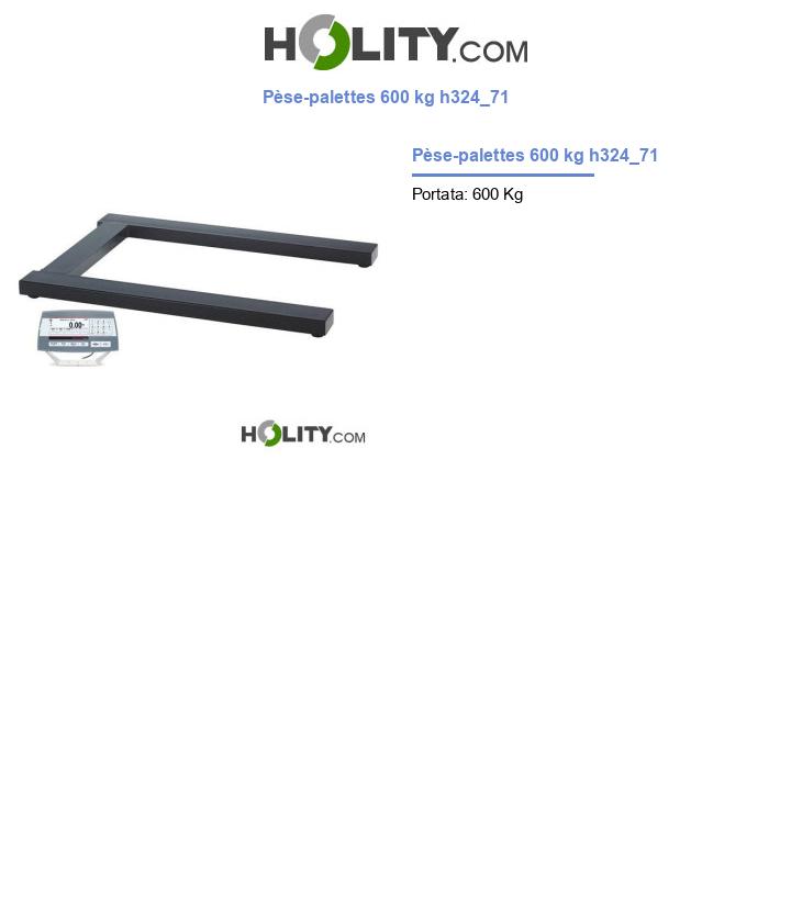 Pèse-palettes 600 kg h324_71