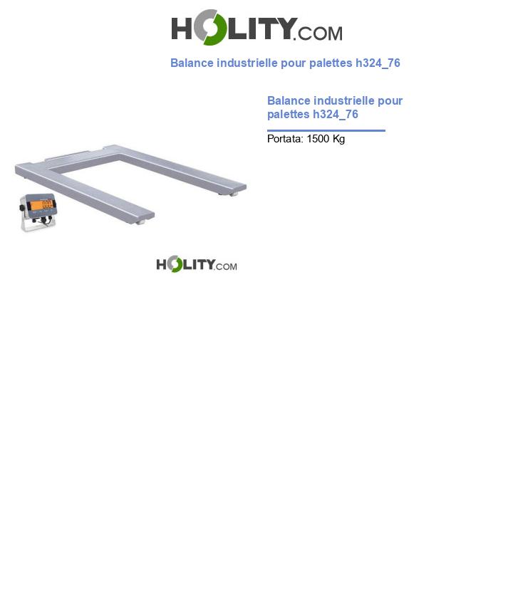 Balance industrielle pour palettes h324_76