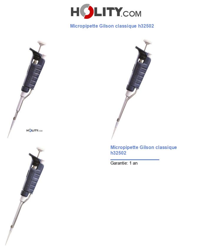 Micropipette Gilson classique h32502