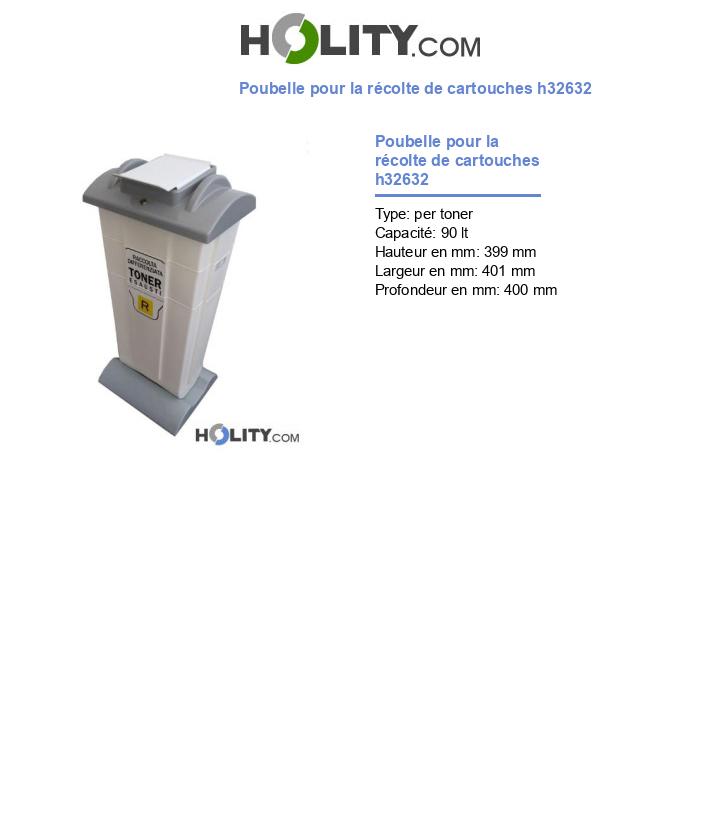 Poubelle pour la récolte de cartouches h32632