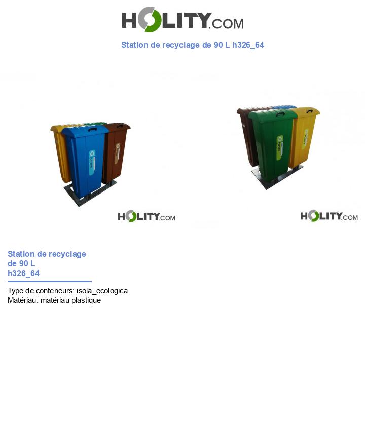 Station de recyclage de 90 L h326_64