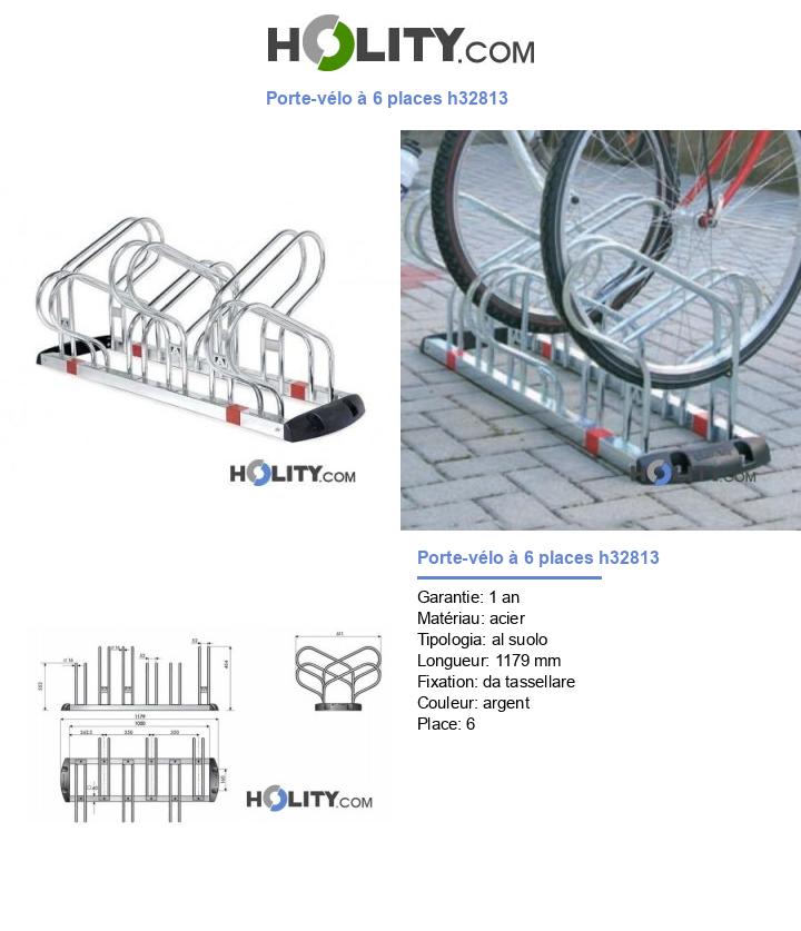 Porte-vélo à 6 places h32813