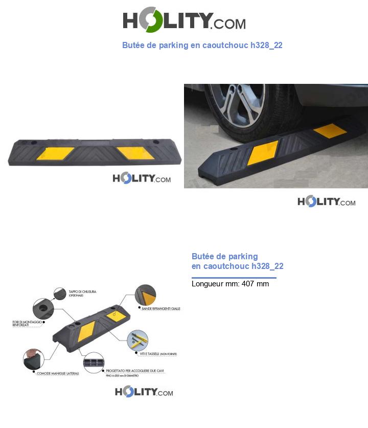Butée de parking en caoutchouc h328_22