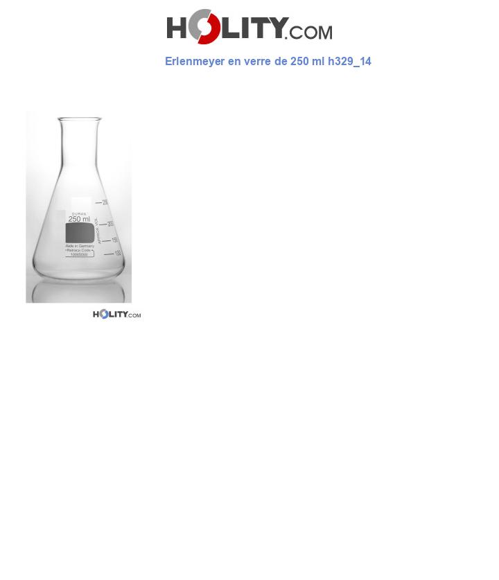 Erlenmeyer en verre de 250 ml h329_14