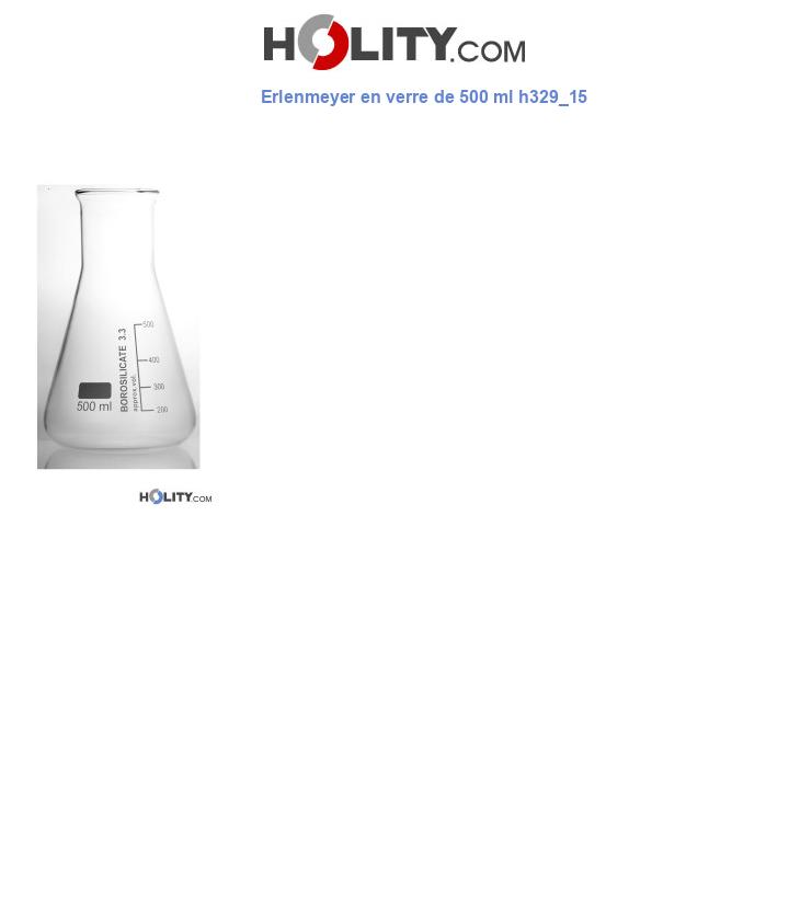 Erlenmeyer en verre de 500 ml h329_15