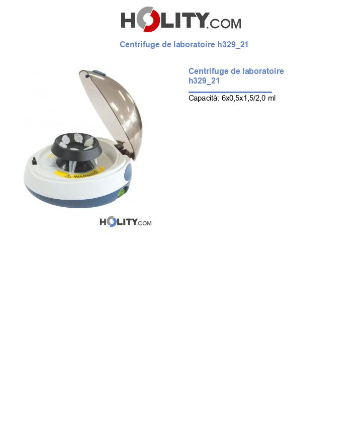 Centrifuge de laboratoire h329_21