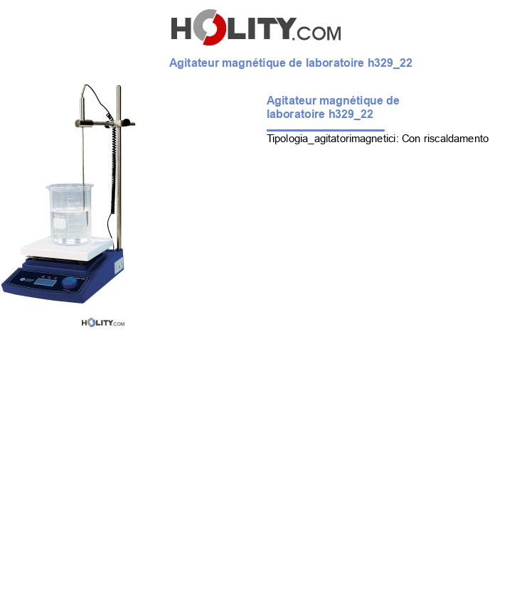 Agitateur magnétique de laboratoire h329_22