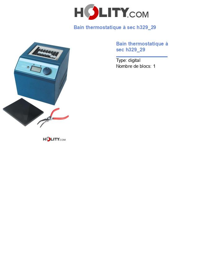 Bain thermostatique à sec h329_29