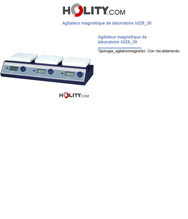 Agitateur magnétique de laboratoire h329_30