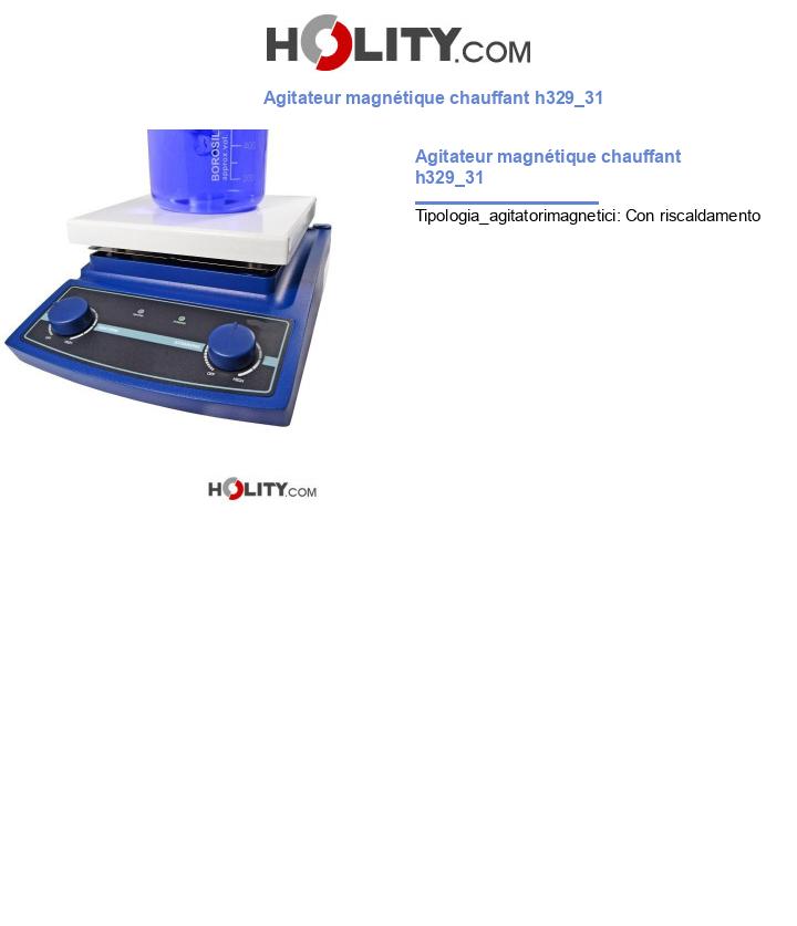 Agitateur magnétique chauffant h329_31